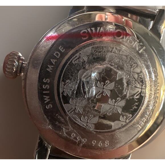 New in Box SWARVOSKI Crystal/Stainless Steel OCTEA MINI LADIES WATCH 999968
